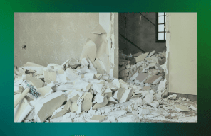 Entulho leve de demolição